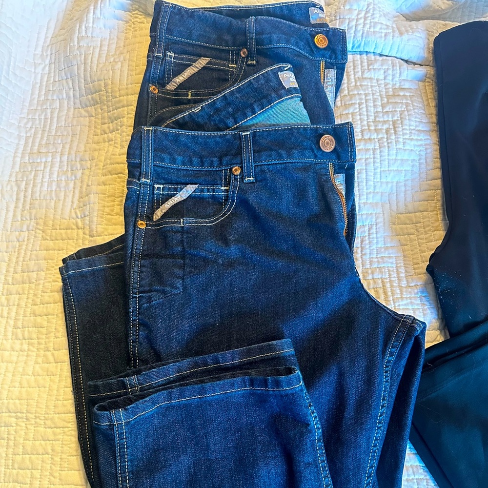 Lot of Ariat Rebar Jeans Women 34R (2 pairs)